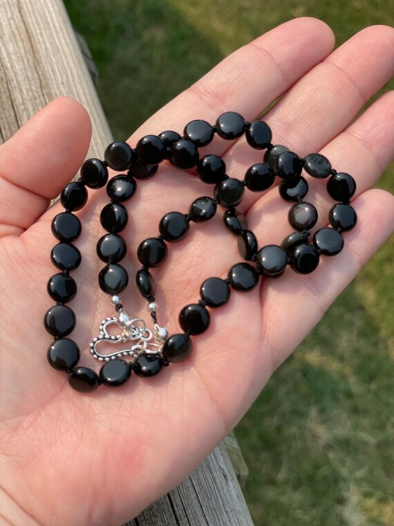 Buy OAIITE 108 Mala Beads Yoga Buddha Necklace Natural Stone Obsidian Mala  Prayer Beaded Tassel Necklace at Amazon.in