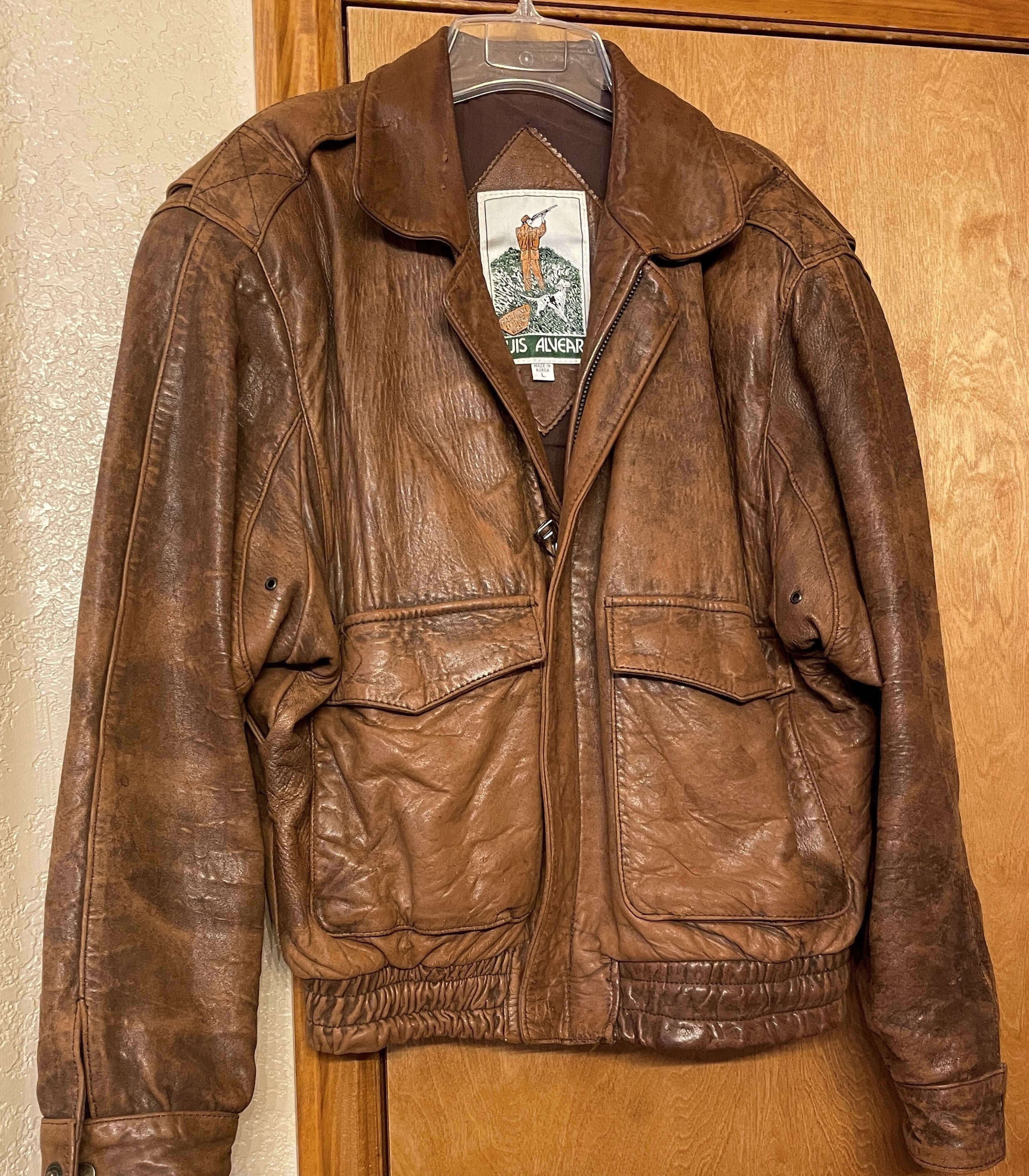 Luis alvear leather jacket sale