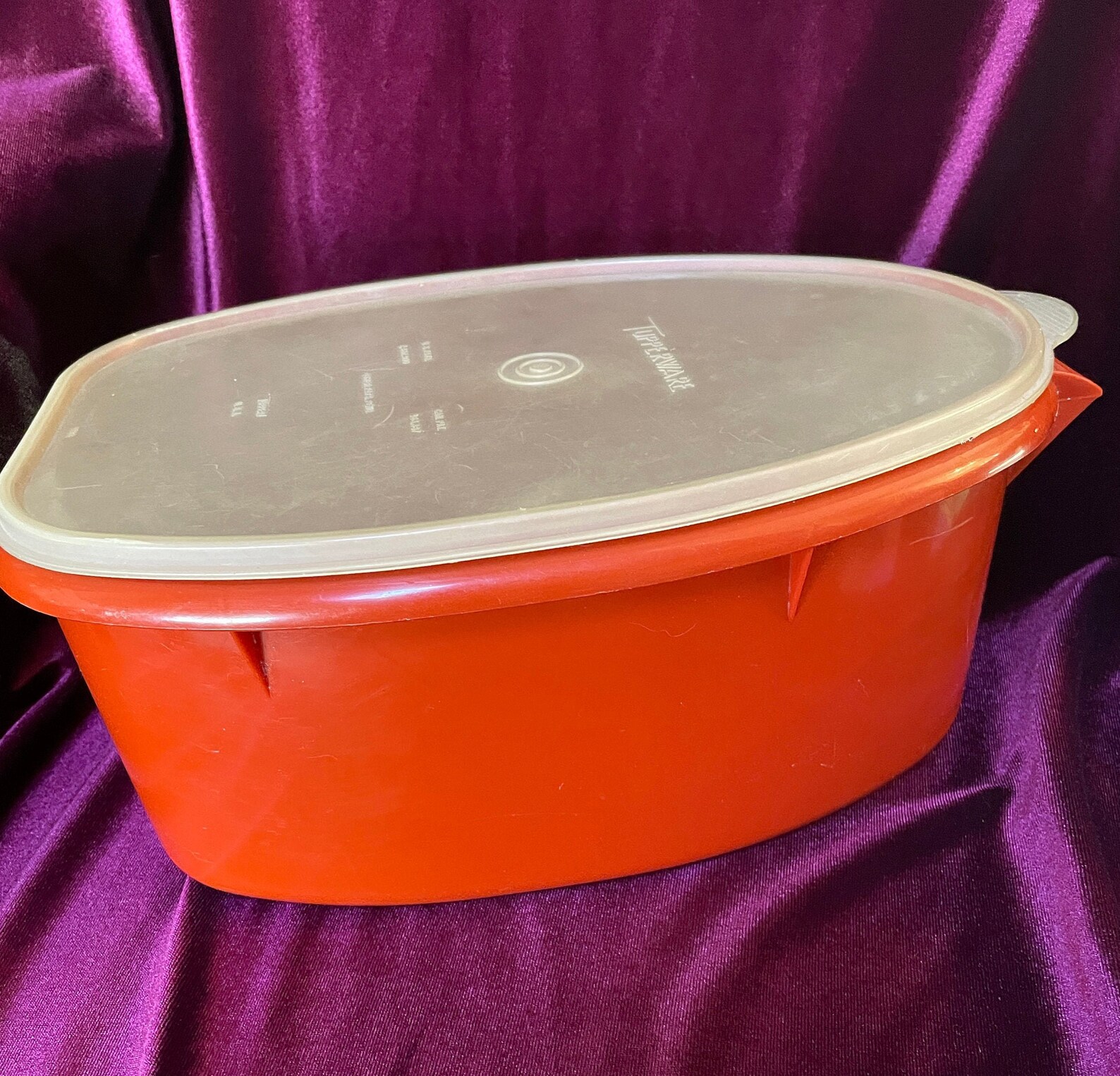 1970s Tupperware Roast Flavor Saver 3Piece Set in Paprika Red Etsy