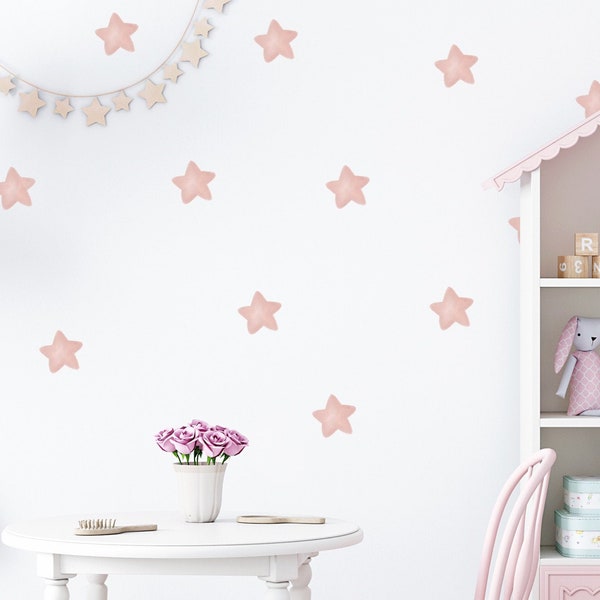 Gold Star Wall Decals Etsy UK