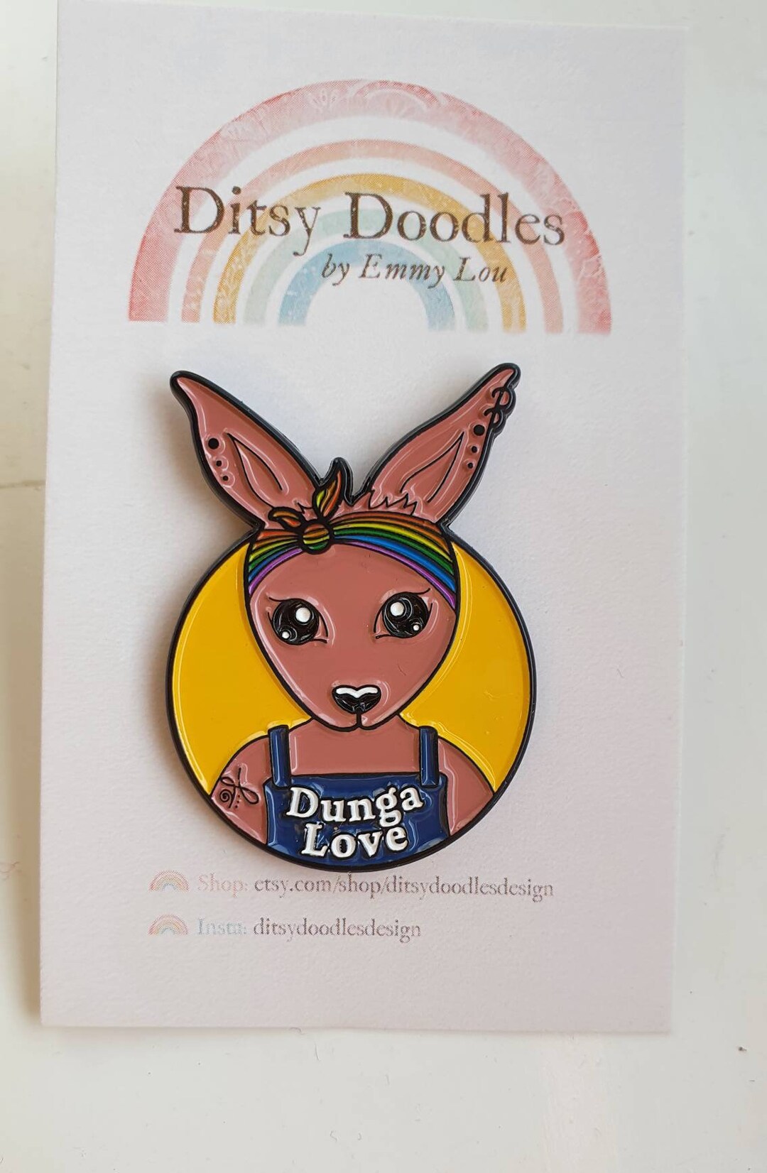 Dunga Love Soft Enamel Pin for the Dungaree Appreciation Crew and All ...