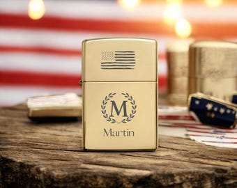 Encendedor Zippo con grabado personalizado: regalo personalizado para padrinos de boda