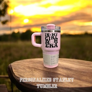 Personalized Stanley Tumbler: Laser Engraved Custom Logo, 40oz Travel Mug