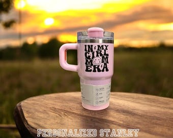 パーソナライズされたスタンレータンブラー：レーザー刻印されたカスタムロゴ、40オンストラベルマグ