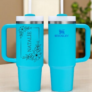 Engraved Stanley Tumbler: Personalized Monogram Travel Mug