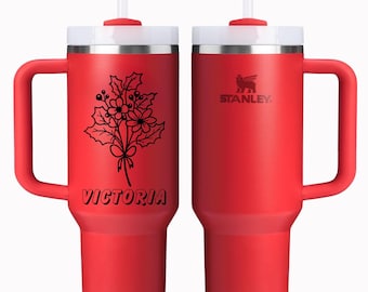 パーソナライズされたスタンレータンブラー：カスタムモノグラム入り断熱カップ