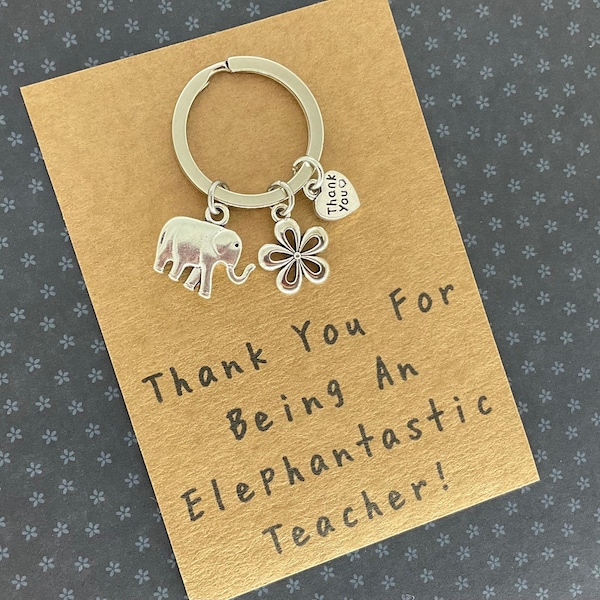 Thank You Teacher Elephant Gift, Leaving Present, Best Teacher, End of School, Leaving Gift, End of Term, Teacher Thank You, Best Teacher