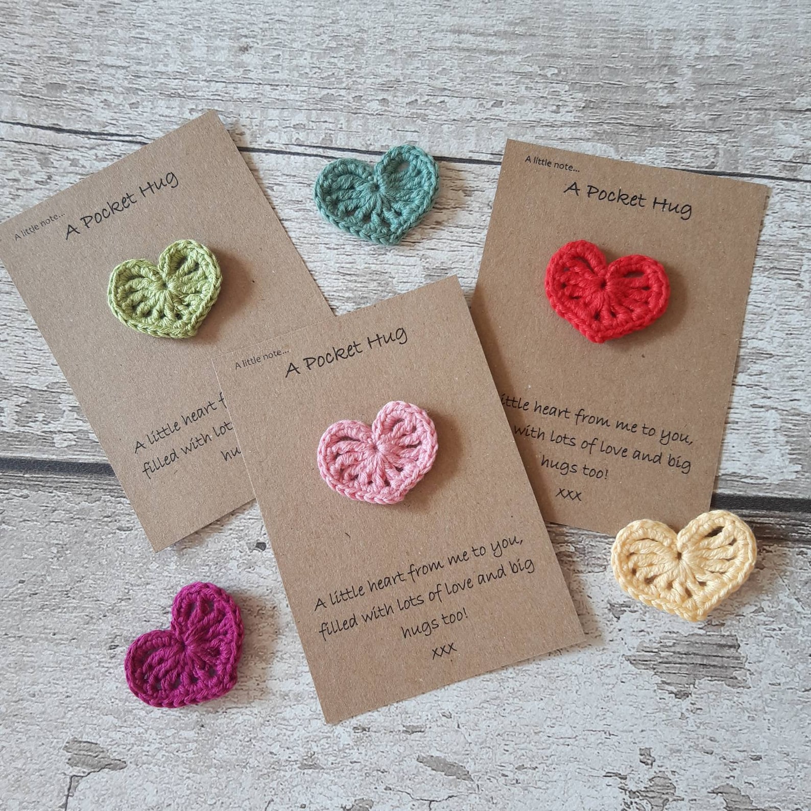 Pocket Hug Heart Thoughtful Gift Crochet Hug Gift Etsy Nederland