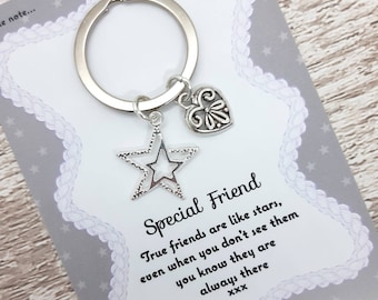 Star Friendship Present, bel regalo per amico, regalo Girly, regalo stravagante, carta stile fiaba, carta fatta a mano, regalo di favore di nozze