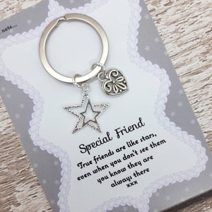 Special Friend Keyring Friend Keychain Someone Special Gift Keyring Gift Thoughtful Gift Best Friend Encouragement Keepsake image 4