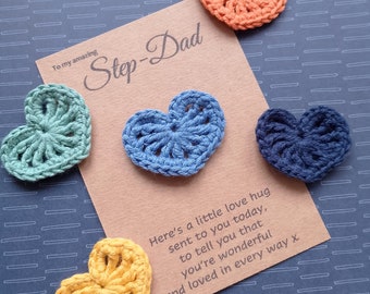 Step Dad Pocket Hug Gift, Amazing Step Dad Present, Step Father Gift, Thanks Step Dad, Love You Step Dad Gift, Hug Step Dad, Best Step Dad