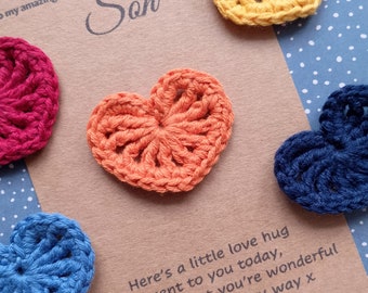 Son Pocket Hug Gift, Amazing Son Present, Son Crochet Gift, Thanks Son, Gift For Son, Love You Son Gift, Hug For Son, Best Son, Son Keepsake