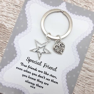 Special Friend Keyring Friend Keychain Someone Special Gift Keyring Gift Thoughtful Gift Best Friend Encouragement Keepsake image 2