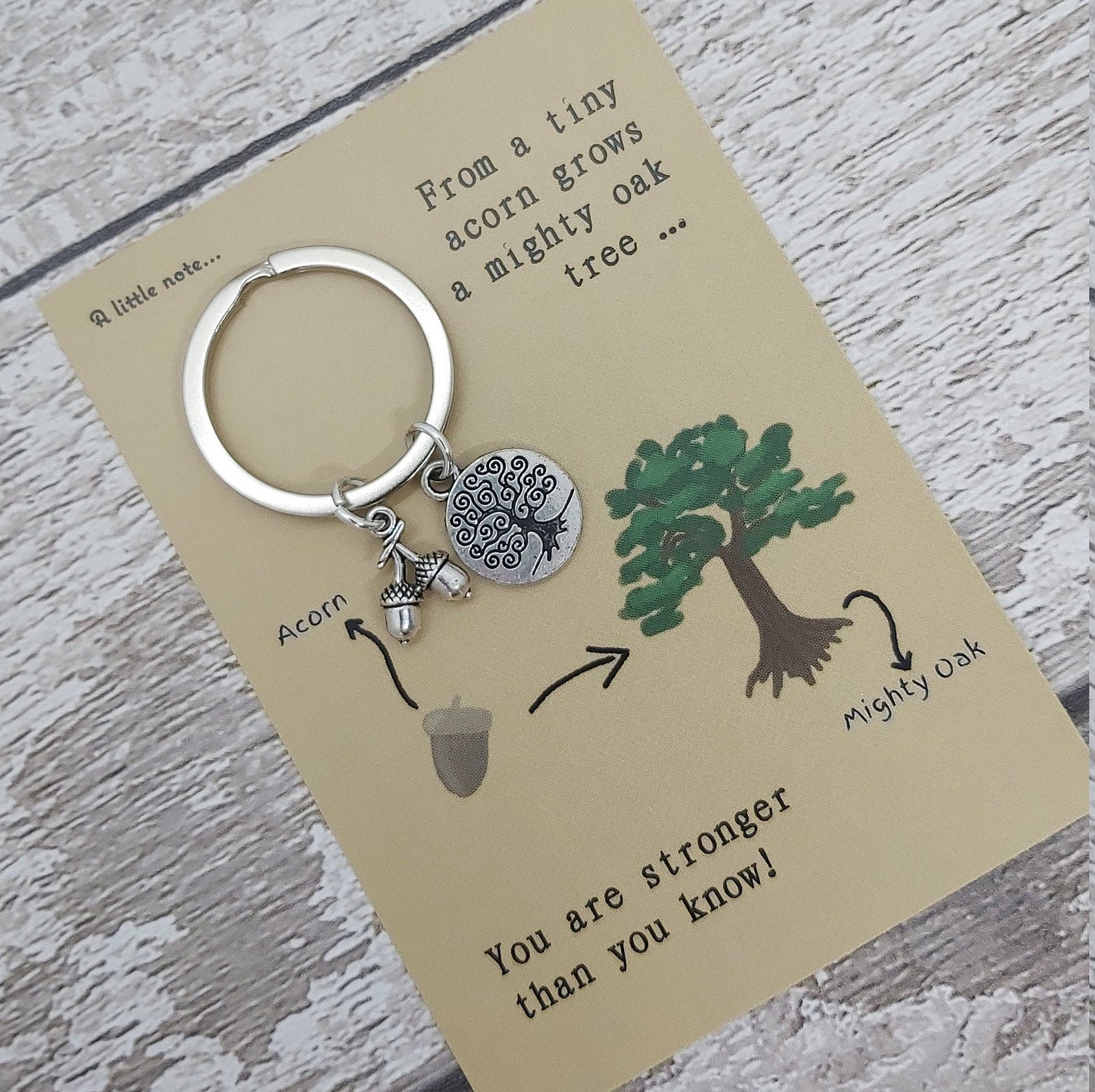 You are Strong Keyring Gift You're a Fighter Etsy