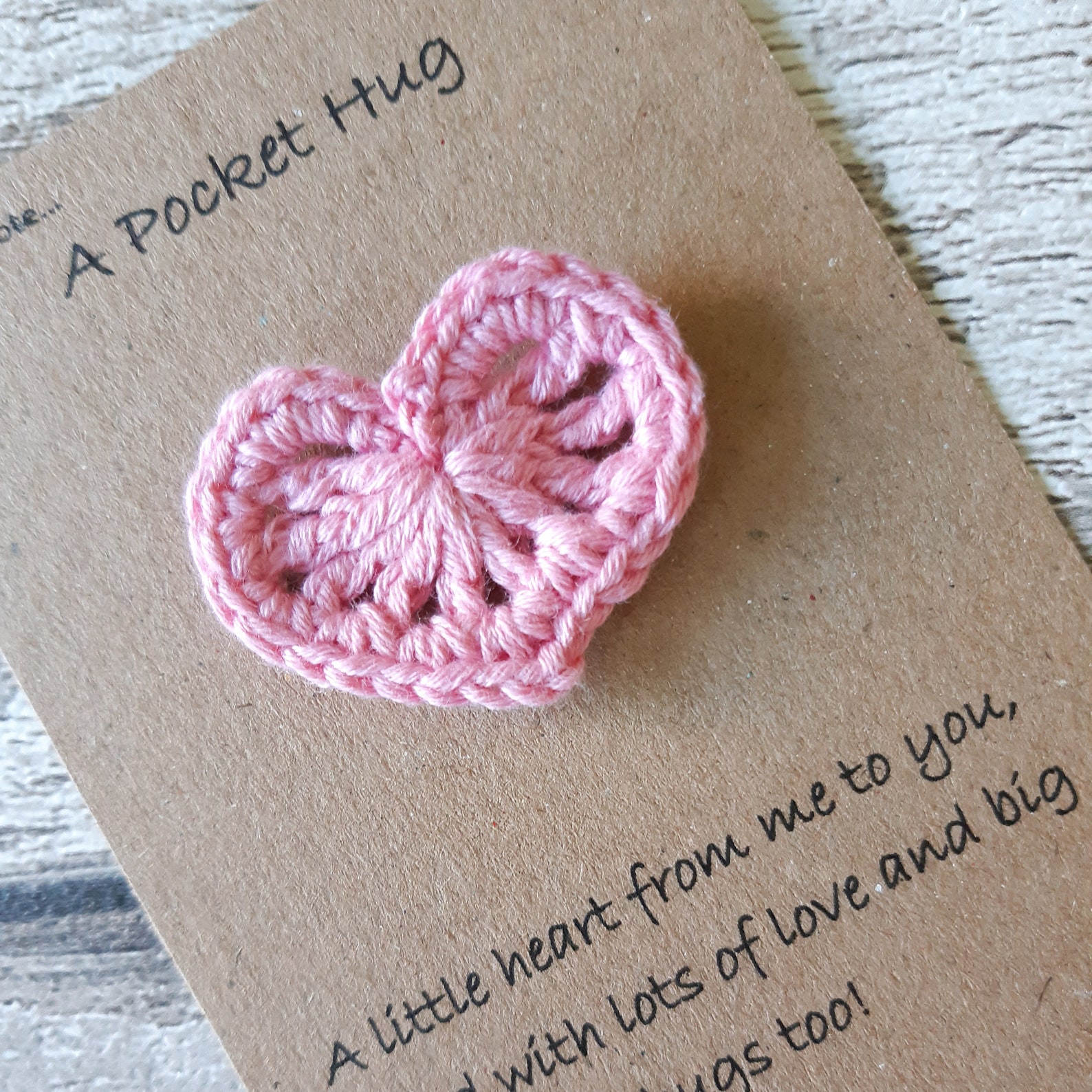 Pocket Hug Heart Thoughtful Gift Crochet Hug Gift Etsy Singapore