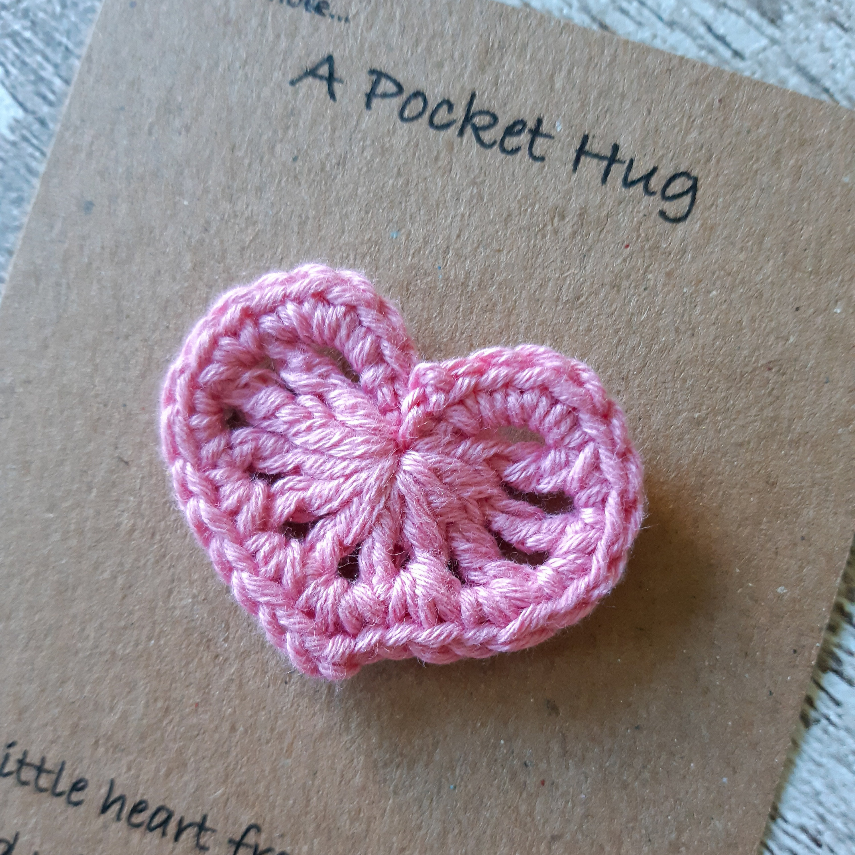 Pocket Hug Heart Thoughtful Gift Crochet Hug Gift Etsy