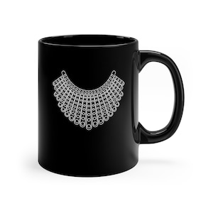 Dissent Collar Mug | Ruth Bader Ginsburg Mug | Feminist Mug | Notorious RBG | RBG Mug | Dissent Mug | Dissent Collar | Feminism Mug | RBG