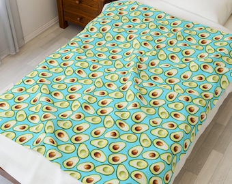 Avocado Plush Blanket | Velveteen Cozy Throw