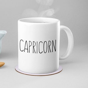 Capricorn Mug | Horoscope Mug | Zodiac Mug | Zodiac Sign | Birthday Mug | Sea Goat Mug | Astrological Sign | Astrology Mug | Capricorn Gift