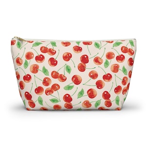 Cherry Makeup Bag | Cherry Cosmetic Bag | Cherries Bag | Cherry Toiletry Bag | Cherry Travel Pouch | Cherry Makeup Pouch | Cherries Bag