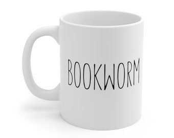 Bookworm Mug, Book Lover Gift