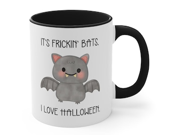 Funny Halloween Bat Mug | Spooky Season Coffee Mug