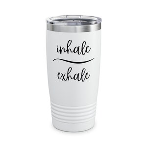 Inhale Exhale Travel Tumbler | Yoga Meditation Mug image 7