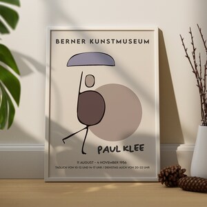Impresión de exposición de arte de Paul Klee, impresión de paraguas de Paul Klee, cartel vintage de Paul Klee, impresión de arte minimalista, impresión de pared de la galería Boho