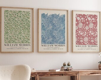 Ensemble d'estampes William Morris : Art nouveau floral vintage (téléchargement numérique)