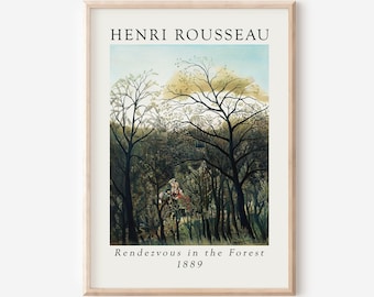 Henri Rousseau Stampa: Appuntamento nella foresta (file digitale)