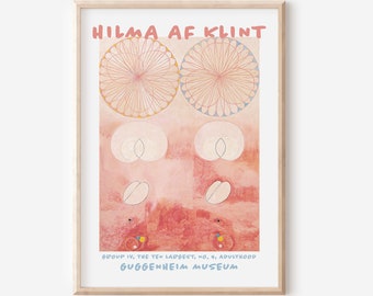 Hilma Af Klint Vintage Exhibition Poster, Hilma Af Klint Print, Hilma Af Klint Printable Art, Abstract Art Print Swedish