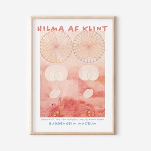 Hilma Af Klint Vintage Exhibition Poster, Hilma Af Klint Print, Hilma Af Klint Printable Art, Abstract Art Print Swedish