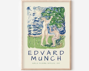 Edvard Munch Art Exhibition Print, Edvard Munch Vintage Poster, Much Art Print, Scream Print, Edvard Munch Painting, Munch Digital Print