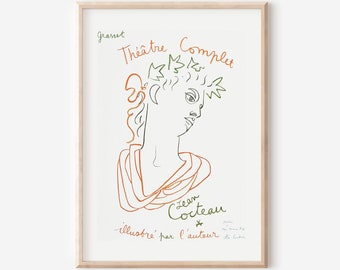 “Adam & Eve” by Jean Cocteau Poster 1989 Adam & Eve” by Jean Cocteau Poster 1989 - メルカリ