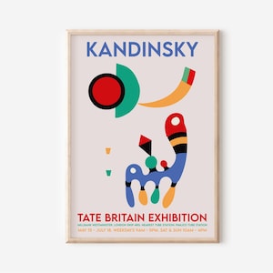 Wassily Kandinsky Art Exhibition Print, Kandinsky Print, Abstract Kandinsky Poster, Abstract Art, High Quality Printable Poster, Digital Art