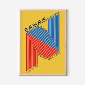 Bauhaus Exhibition Poster: Vintage German Art Print (Digital Download)