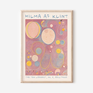 Hilma af Klint Vintage Exhibition Art Poster, Hilma Af Klint Printable, Modern Abstract Poster, Swedish HIGH QUALITY