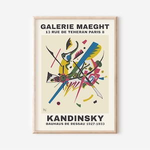 Kandinsky Vintage Art Exhibition Poster, wassily kandinsky print, Kandinsky art print