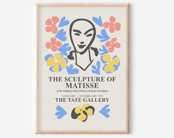 Manifesto della mostra di Henri Matisse: stampa d'arte francese d'epoca (download digitale)