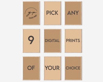 Individuelles Set aus 9 Prints (Digitaler Download)