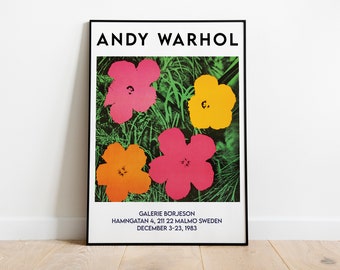 Andy Warhol Flowers Etsy Andy Warhol Flowers Etsy