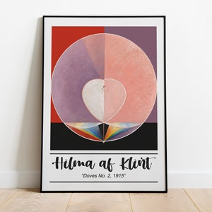 Hilma af Klint Vintage Exhibition Art, Printable Modern Abstract Poster Swedish HIGH QUALITY