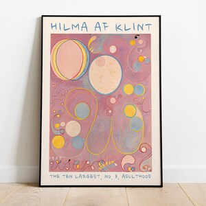 Hilma af Klint Vintage Exhibition Art Poster, Hilma Af Klint Printable, Modern Abstract Poster, Swedish HIGH QUALITY image 4