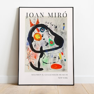 Joan Miro Exposition Art Poster vintage Imprimable High Quality Abstract Art