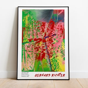 Gerhard Richter Exhibition Poster, Abstraktes Bild Painting, Gerhard Richter Art Print, German Art, High Quality Printable Poster