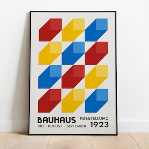 Bauhaus Art Exhibition Poster, Bauhaus Print, Minimalist Bauhaus Poster, Minimal Wall Decor, Modern Art Print, High Quality Printable Poster