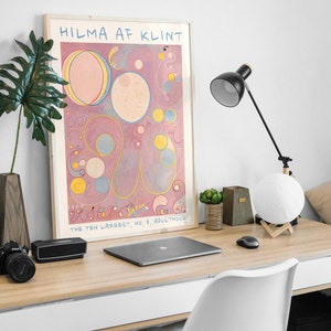 Hilma af Klint Vintage Exhibition Art Poster, Hilma Af Klint Printable, Modern Abstract Poster, Swedish HIGH QUALITY image 2