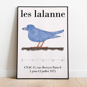 Les Lalanne pájaro cartel exposición cartel París, mediados del siglo moderno, impresión de la exposición vintage, impresión de arte de pared, descarga digital