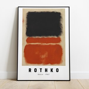 Mark Rothko, Line Art, Printable Modern Art, High Quality, Exhibition Art Poster, Minimalist Contemporary Wall Art, Abstract