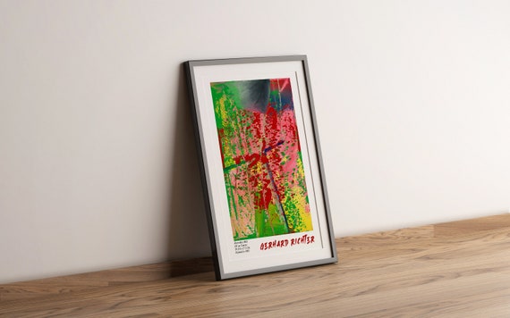 Gerhard Richter Exhibition Poster Abstraktes Bild Painting   Etsy